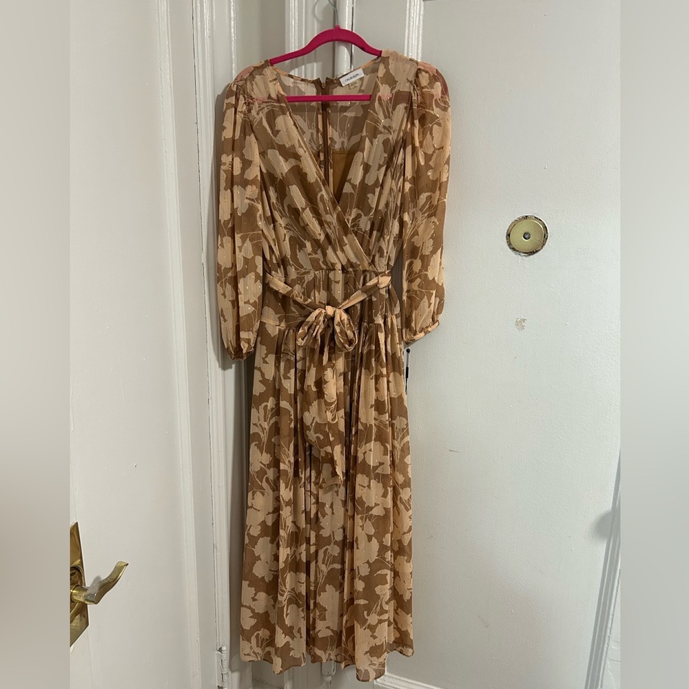 Calvin Klein faux wrap dress